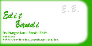edit bandi business card